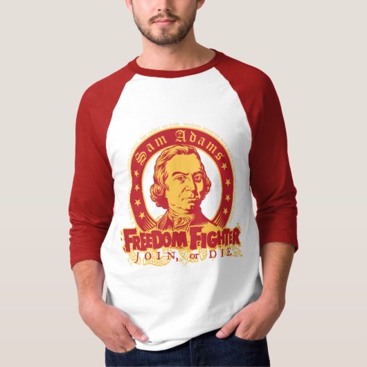 T-shirt de combattant de liberté de Sam Adams (Devant)