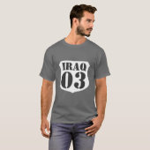 T-shirt de combattant d'Irak - personnalisable par (Devant entier)