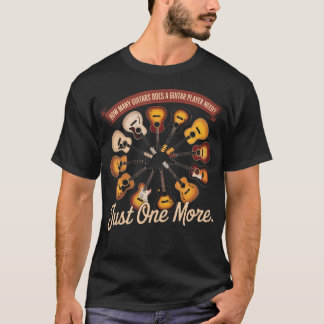 T-shirt De combien de guitares un guitariste a-t-il juste