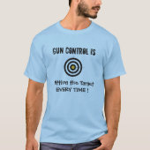T-shirt de commande de pistolet - Customisé (Devant)