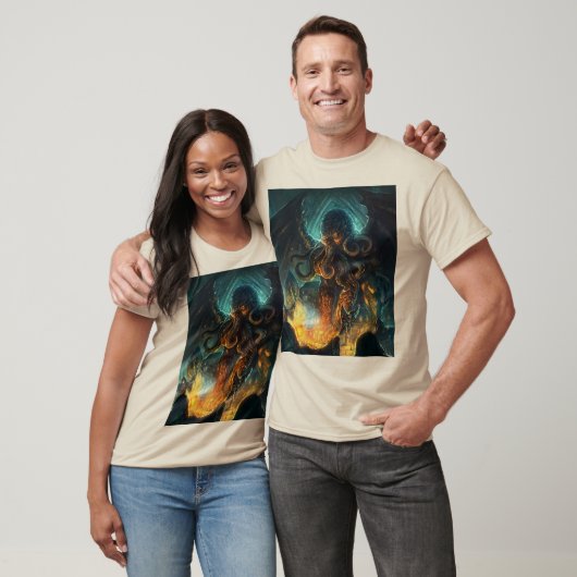 T-shirt de conception basique Cthulhu de Lovecraft (Unisexe)