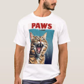 T-shirt de conception de chats PAWS (Devant)