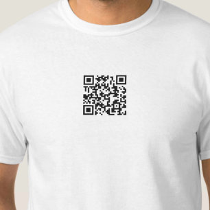 T-shirt de conception de code QR
