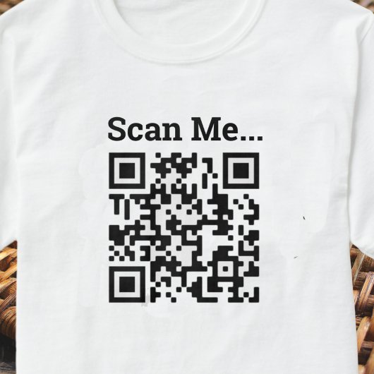 T-shirt de conception de code QR