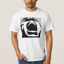 T-shirt de conception de cri perçant