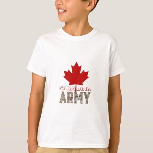 T-shirt de conception de l'Armée canadienne (Devant)