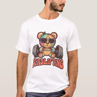 T-shirt de conception de l'ours décapant psychédél