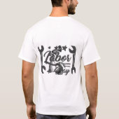 T-shirt de conception de mécanicien pour la fête d (Dos)
