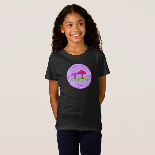 T-Shirt de conception de plante de champignon (Devant entier)