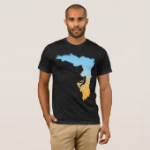 T-shirt de conception de silhouette d'alpinisme (Devant entier)