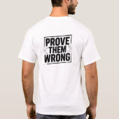 T-Shirt de conception motivationnel de gym (Dos)