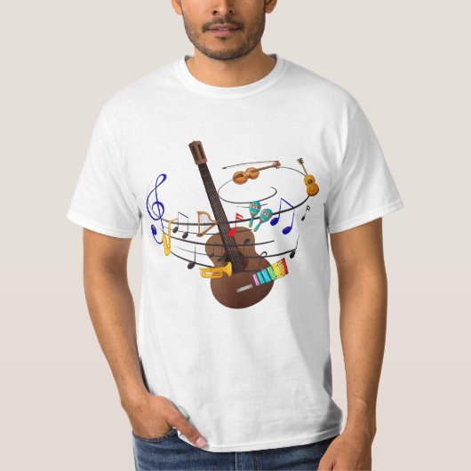 T-SHIRT DE CONCEPTION MUSICALE (Devant)