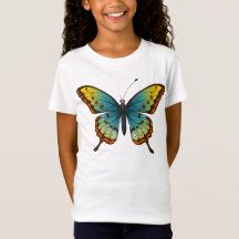 T-shirt de conception papillon pour filles