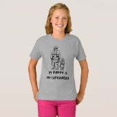 T-shirt de conception père et fille pompier (Devant entier)