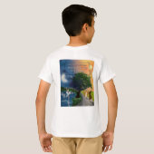 T-shirt de concert de printemps blanc pour enfants (Dos entier)