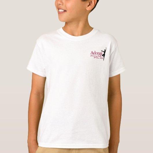T-shirt de concert de printemps blanc pour enfants (Devant)