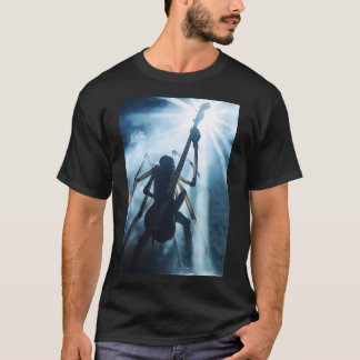 T-Shirt de Concert Joueur de Basse Araignée