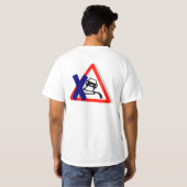 T-shirt de conducteur indiqué (Dos entier)
