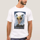 T-shirt De ConnecticutEagle fin (Devant)