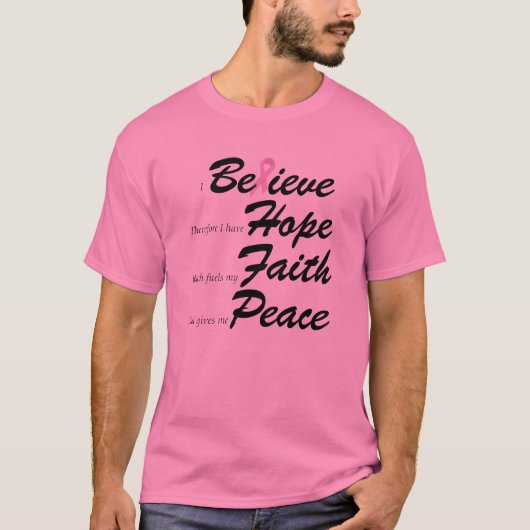 T-shirt de conscience de cancer du sein (Devant)