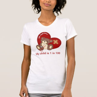 T-shirt de conscience de CHD