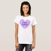 T-shirt de conscience de fibromyalgie (Devant entier)
