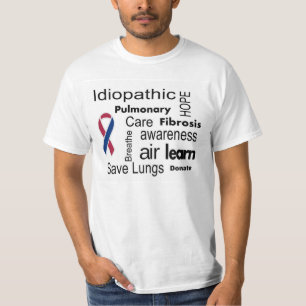 T-shirt de conscience de fibrose pulmonaire