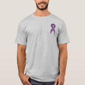 T-shirt de conscience de la fibromyalgie des (Devant)