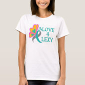 T-shirt de conscience de Lexy de l'amour 4 (Devant)