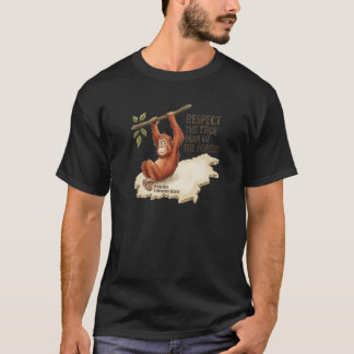 T-shirt de conservation de la carte de l'Orang-Out