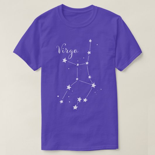 T-shirt de constellation de zodiaque de Vierge (Design devant)