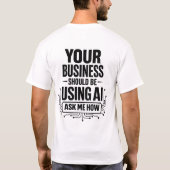 T-Shirt de consultant en IA (Dos)