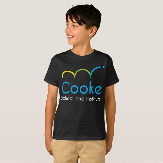 T-shirt de Cooke d'ENFANTS, noir (Devant entier)