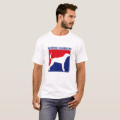 T-shirt de Coonhound de Redbone de ligue (Devant entier)