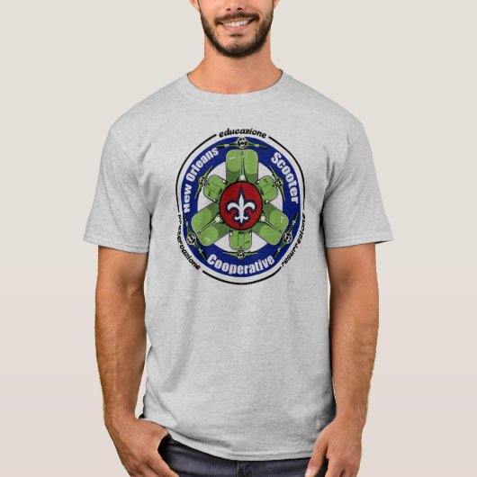 T-shirt de coopérative de scooter de la (Devant)