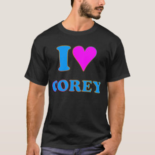 T-shirt De COREY de TIGRE rétro I AMOUR COREY des années