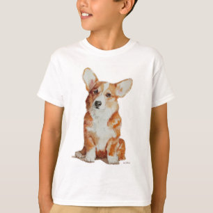 T-shirt de corgi de chiot pour le garçon