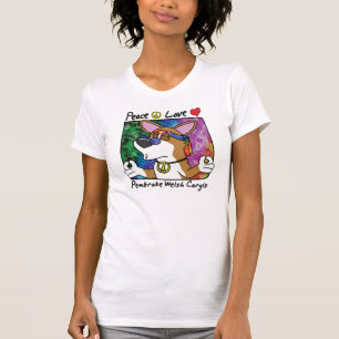 T-shirt de corgi de Gallois de Pembroke d'amour de