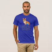 T-shirt de corgi de hippie (Devant entier)