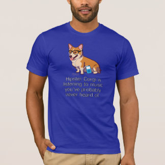T-shirt de corgi de hippie