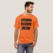 T-shirt de costume de Halloween de récession, (Devant entier)