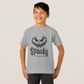 T-shirt de costume d'Halloween joyeusement effraya (Devant entier)