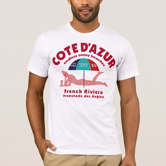 T-shirt de Cote d'Azur (Devant)