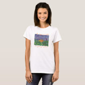 T-shirt de coucher du soleil de textile (Devant entier)