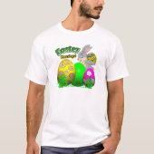 T-shirt de couple pour Pâques joyeuses (Devant)