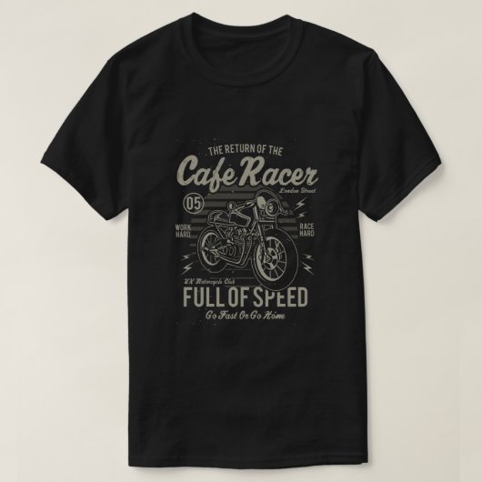 T-shirt de coureur de café (Design devant)