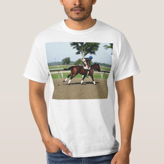 T-shirt de course à cheval (Devant)