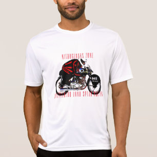 T-shirt de course à la tête de fond