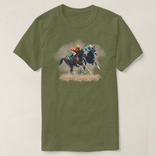T-Shirt de course de chevaux