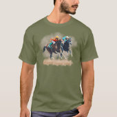 T-Shirt de course de chevaux (Devant)